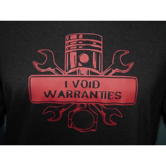 Men's Medium I Void Warranties Car Guy Shirt - Picture 2 of 3